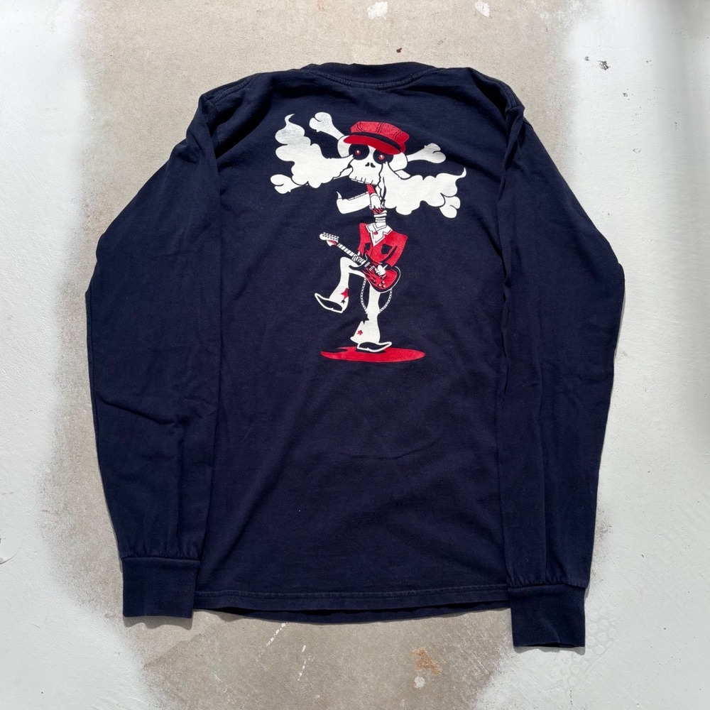 Vintage Paradox Band Shirt Mens Small Navy Blue Long Sleeve Graphic Rock Tee